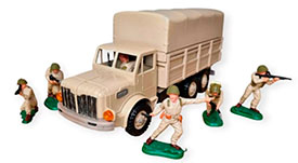 Modern Infantry in Tan Truck