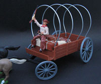 wagon with bows