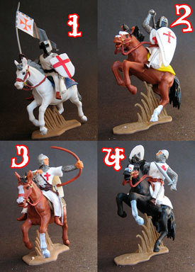Templar Knights on Horseback