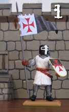 Templar Knight with flag