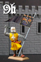 Knight of the Dragon with banner