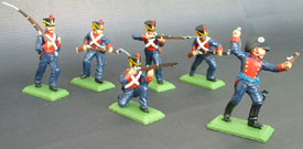 EL ALAMO Mexican infantry set
