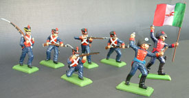 EL ALAMO Mexican infantry set