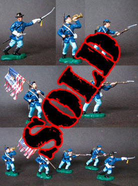 Herald American Civil War Union Forces, fully painted