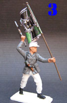 German Snow Troops flagbearer