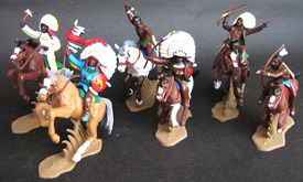Britains DSG Mexican Mounted Bandit Set – 6 Figures, Far West Toy Soldiers, Plastic